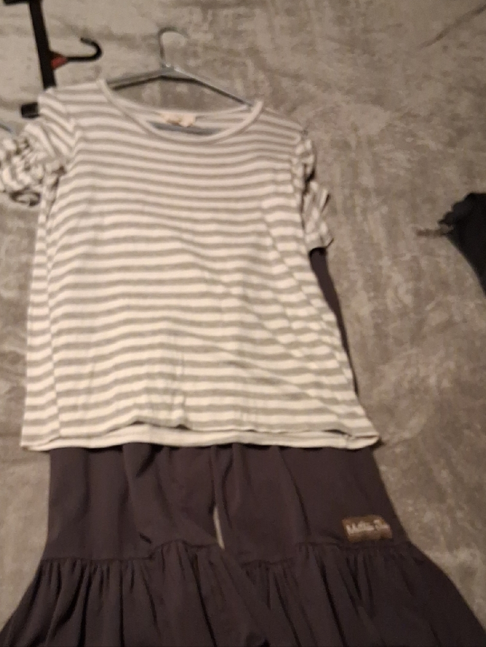 Maltilda Jane Pants With Matching Stripped Top.